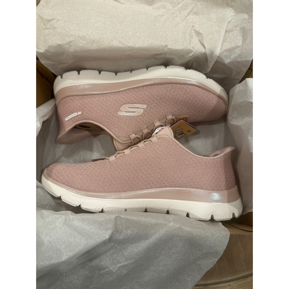 Skechers Hands Free Slip-ins Summits Charming Glow Rose Wide Fit 150289W Size 9